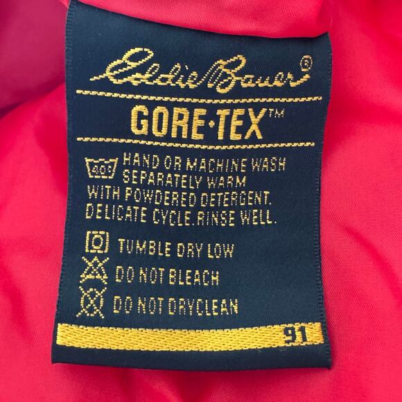 Vintage 90s Eddie Bauer Gore Tex Red Green Pullover Windbreaker Men Size Medium - Picture 3 of 14